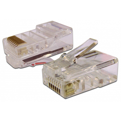 Коннектор RJ45 UTP 8P8C, универсальный, cat.6, 100 шт.